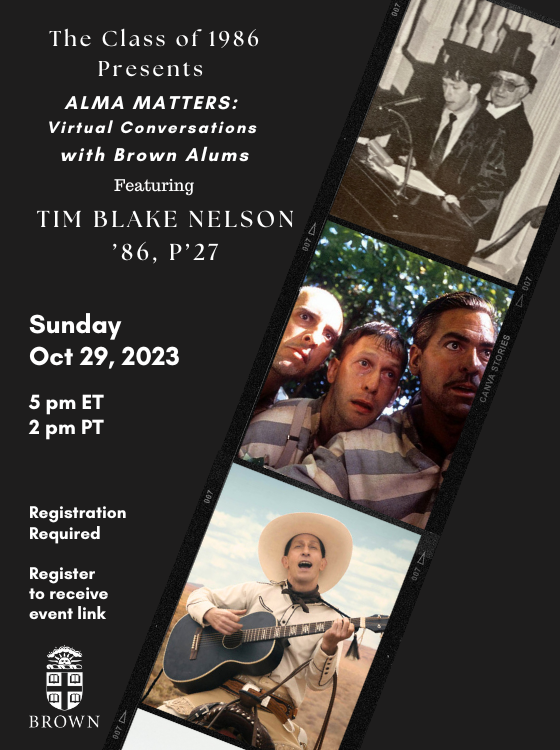 Event details with images of Tim Blake Nelson