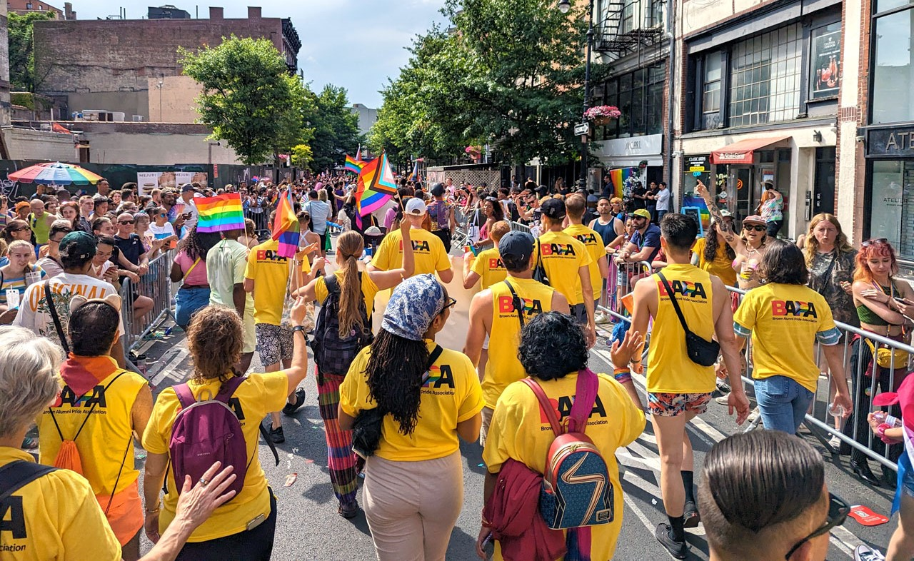 BAPA Walking Group in RI Pride Parade