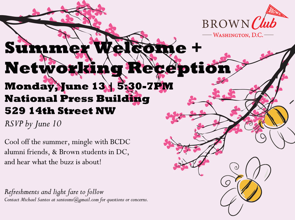 Brown in Washington: Summer Welcome and Reception